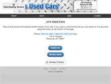 Tablet Screenshot of jjsusedcars.com